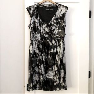 Ellen Tracy: faux wrap dress